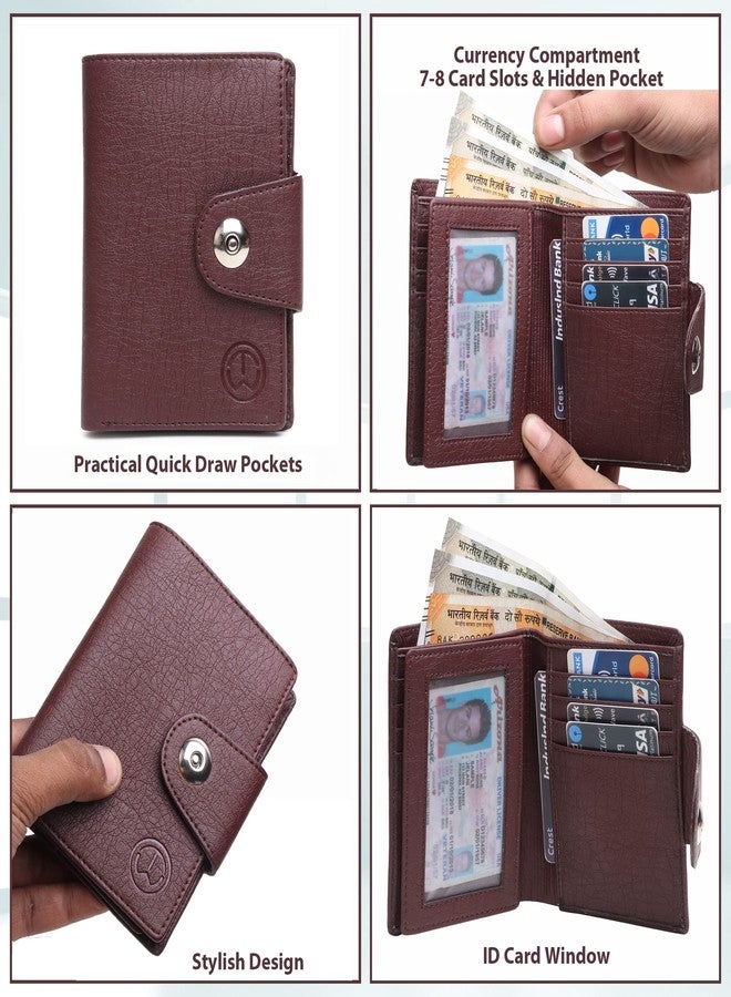 TNW Unisex Traveller Wallet Articial Leather with 6 Card Slots,2 Cash Compartments - Image 3